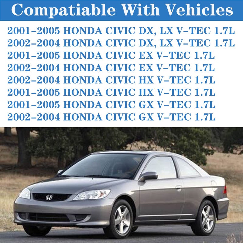 HIHIAV VS50606R متوافق مع 2001-2005 Honda Civic 1.7L غطاء الصمام طوقا ختم DX، LX، EX، HX، GX V-TEC D17A1 D17A2 D17A6 D17A7 رأس المحرك، 2001 2002 2003 2004 2005 01 02 03 04 05 036-1599، VS50384، VC4034. - Image 2